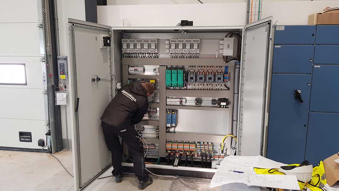 Pagaard styretavle til pyrolyseanlæg